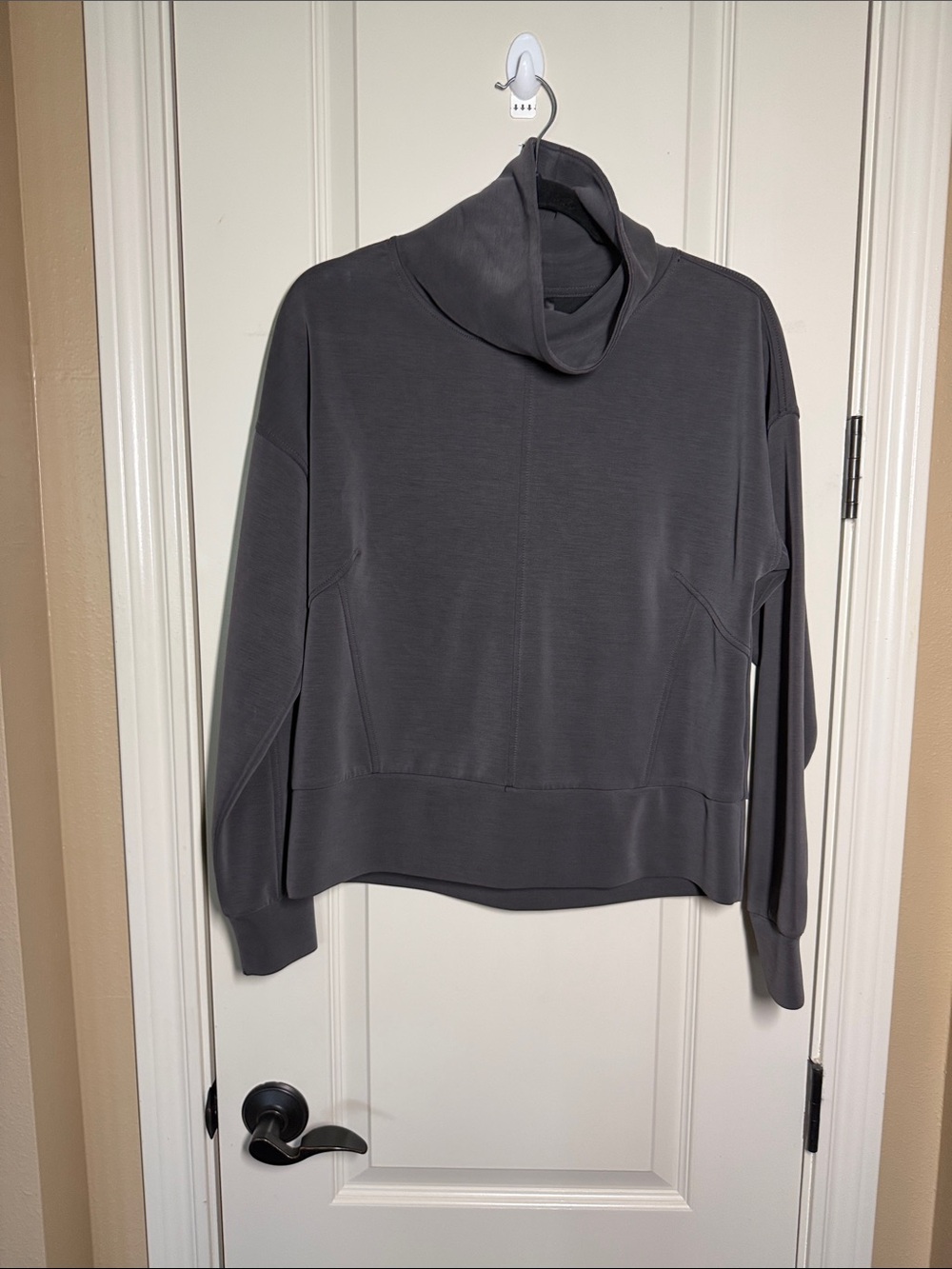 Danskin Charcoal Gray Cowl Neck Tunic Top